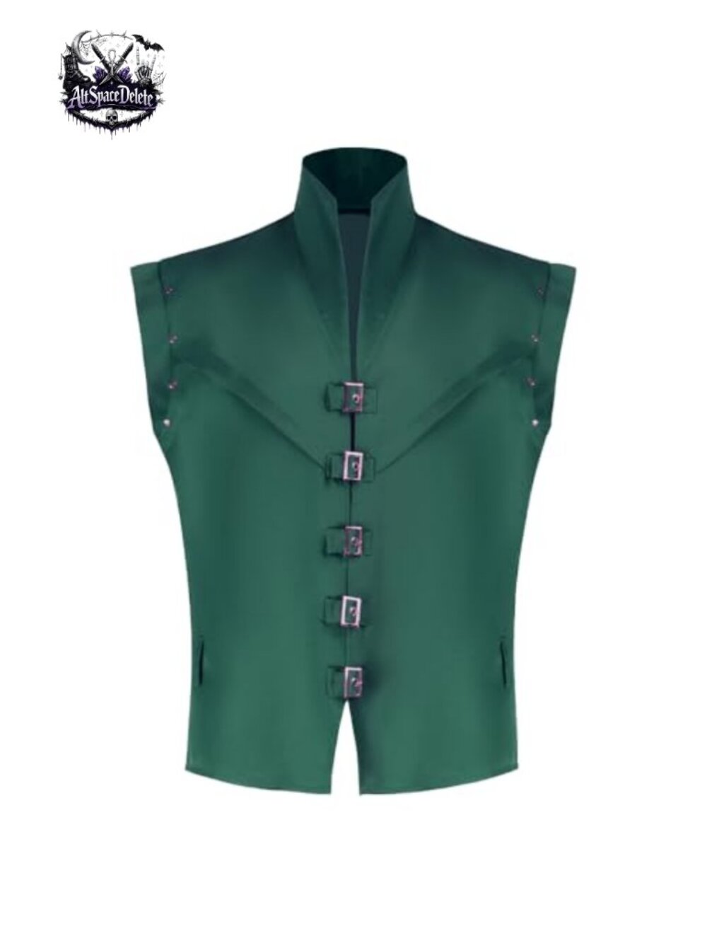 Mens Renaissance Gothic Vest Sleeveless Button Waistcoat